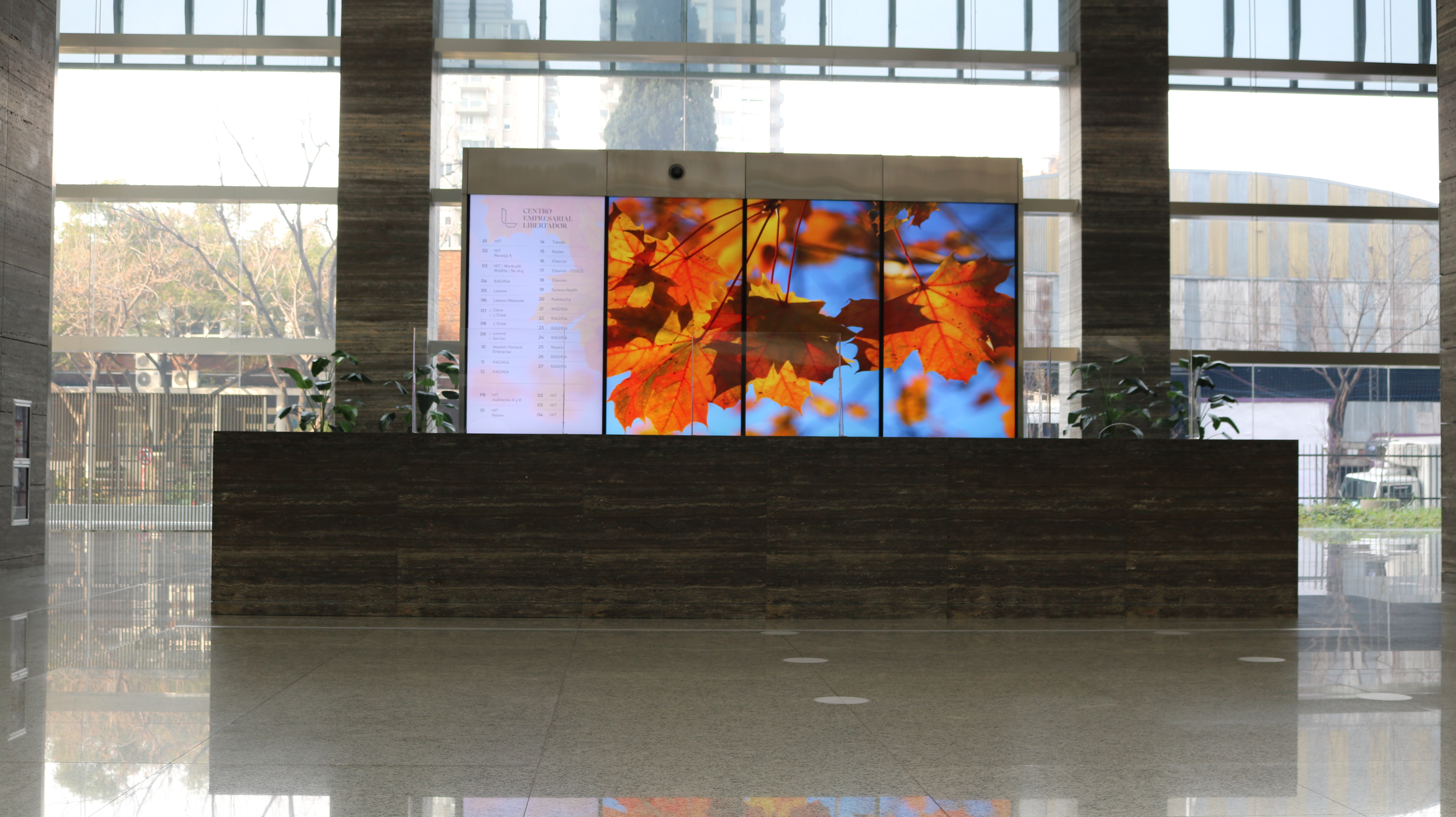 The minimalist design seamlessly blends into the space while standing out for its sleekness and clarity.